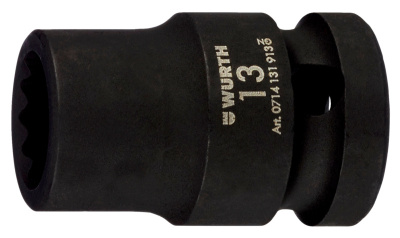 ГОЛОВКА 1/2" УСИЛ 12ГР 13ММ DIN 3121